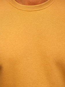 Vastag férfi melegítőfelső kapucni nélkül barna színben Bolf 2001