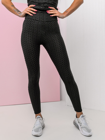 Fekete komplett kétrészes női melegítőszett Bolf YW88037