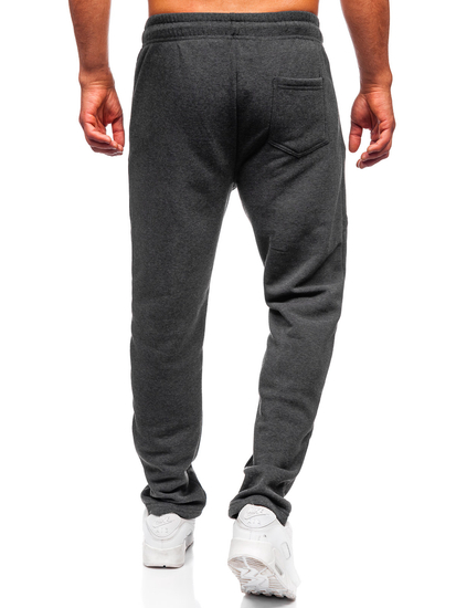 Antracit színű vastag férfi melegítő nadrág Bolf JX6279