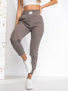 Szürke női bordás melegítőnadrág Bolf W7863