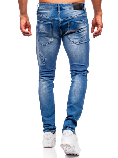 Kék farmer férfi nadrág slim fit Bolf MP0009B