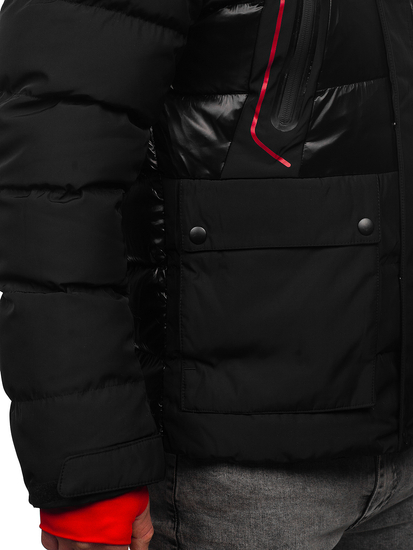 Steppelt téli férfi dzseki fekete színben Bolf 99527