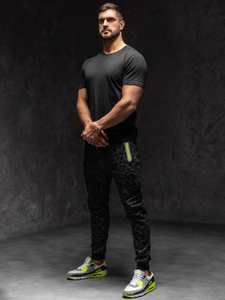 Fekete férfi melegítőnadrág Bolf 55037A1