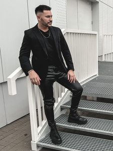 Fekete férfi okos blézer Bolf 1652A