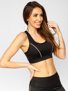 Fekete női két részes sport szett Bolf XL012A1