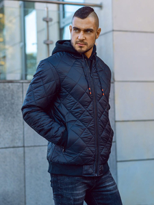 Átmeneti férfi bomber dzseki fekete színben Bolf AK76-A