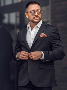 Fekete férfi alkalmi zakó Bolf 24401