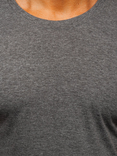 Férfi póló minta nélkül grafit Bolf 2005