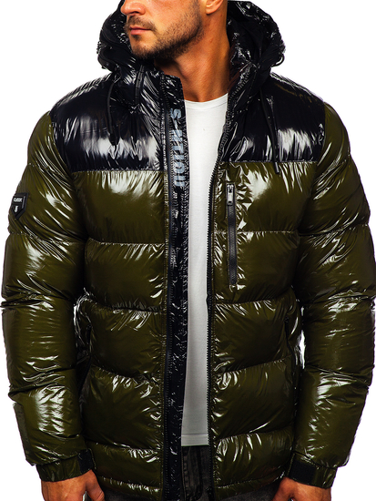 Steppelt téli férfi dzseki zöld Bolf 6462