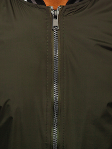 Átmeneti férfi bomberdzseki khaki színben Bolf 6523