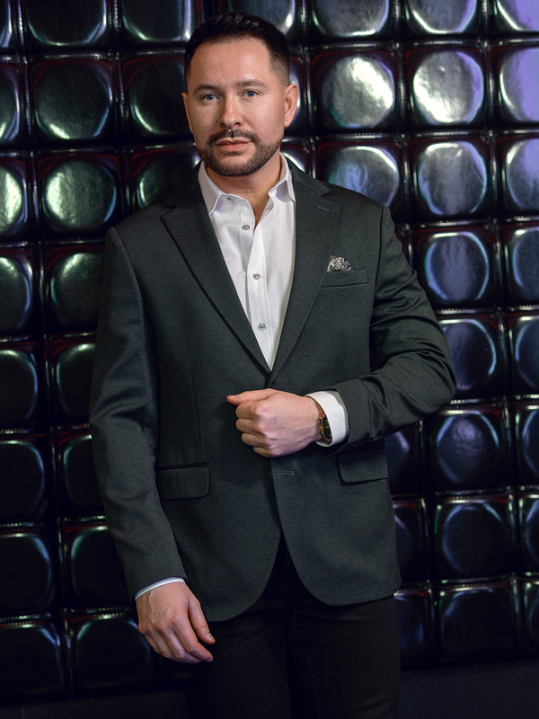 Férfi zöld casual zakó Bolf 24401-1