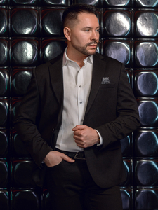 Férfi fekete casual zakó Bolf 24401-1