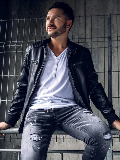 Férfi alap V-nyakú póló Fehér Bolf 4049A2