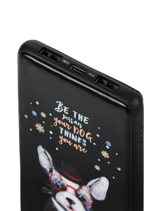 Fekete színű powerbank 10000mAh J13B