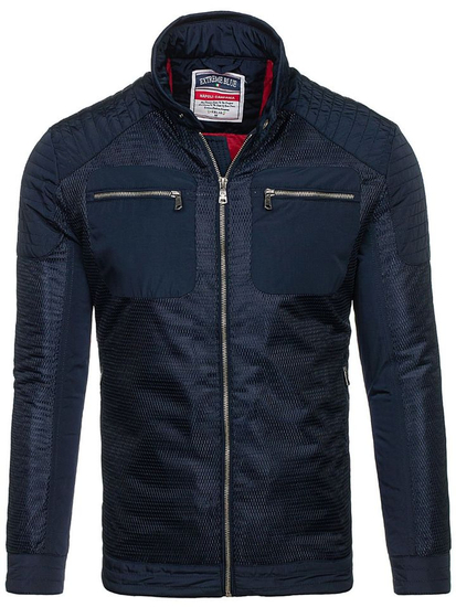 Átmeneti férfi dzseki gránátkék Bolf 1702