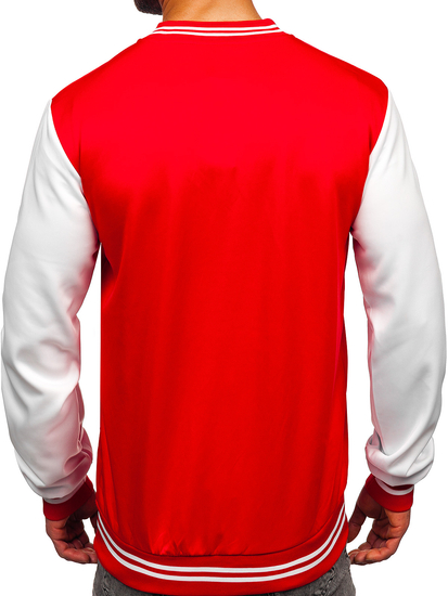 Piros színű átmeneti baseball férfi bomberdzseki Bolf 8B1157