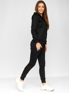Fekete színű kétrészes női melegítő együttes Bolf 0003