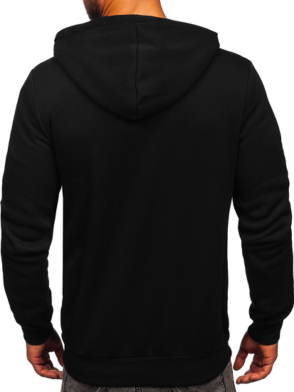 Fekete nyitható kapucnis férfi pulcsi Bolf HW2787