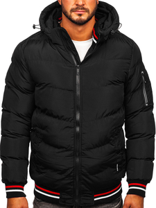 Steppelt téli férfi dzseki fekete színben Bolf 6971