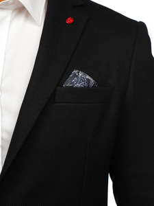 Fekete férfi okos blézer Bolf 05