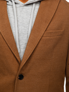 Téli férfi kabát camel színben Bolf 1047C