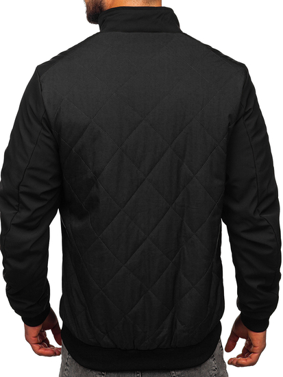 Átmeneti steppelt férfi dzseki fekete színben Bolf 84M3022