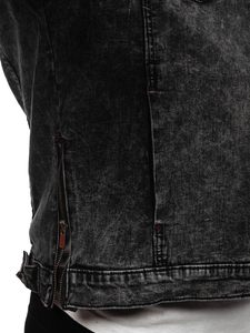 Férfi farmerdzseki fekete színben Bolf RC61125W1