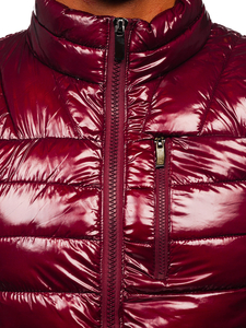 Steppelt férfi mellény bordó színben Bolf R0109A