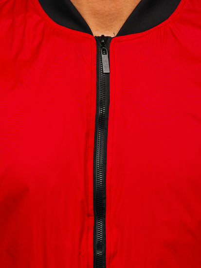 Átmeneti férfi bomber dzseki piros színben Bolf 5M708