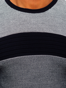 Férfi pulóver gránátkék színben Bolf 1020