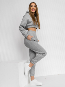 Szürke női oversize, két részes melegítő szett Bolf 8C68A1