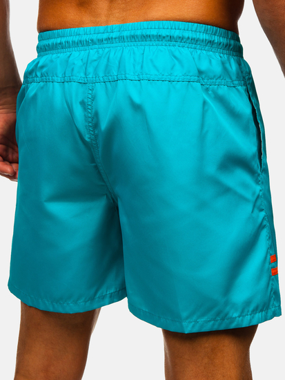 Kék rövid férfi fürdőnadrág Bolf QD29