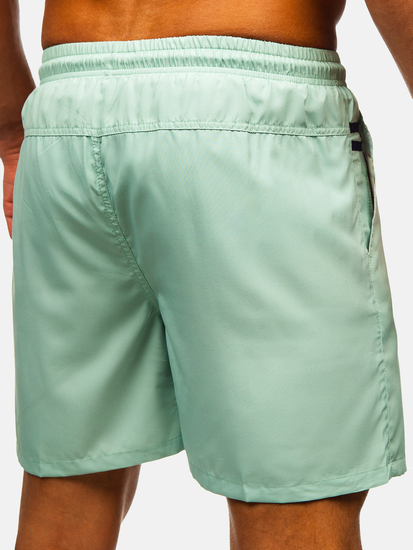 Mentazöld rövid férfi fürdőnadrág Bolf QD32
