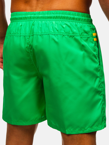 Zöld rövid férfi fürdőnadrág Bolf QD32