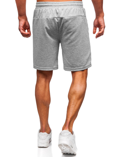 Szürke pamut rövidnadrág férfi Bolf 17K533