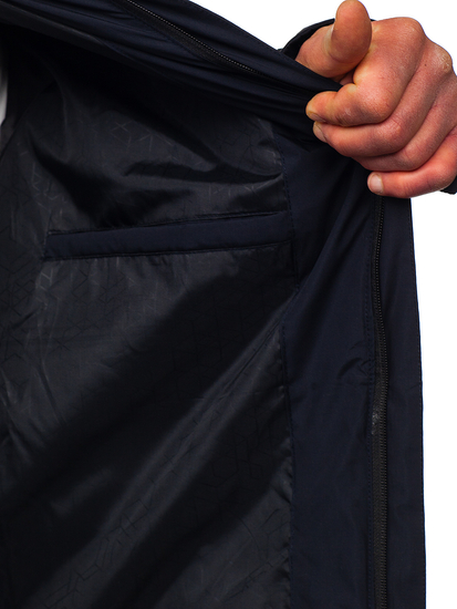 Átmeneti steppelt férfi dzseki gránátkék színben Bolf 22M305