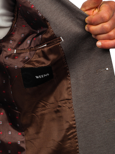 Sötétbarna férfi okos blézer Bolf 024