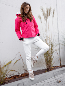 Rózsaszín színű téli női sportdzseki Bolf HH012