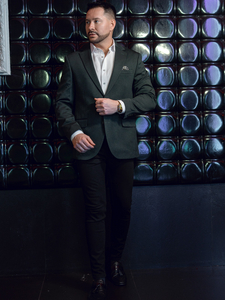 Férfi zöld casual zakó Bolf 24401-1