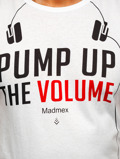 Mintás fehér színű tank-top Bolf 14815