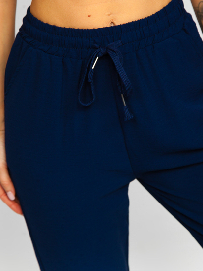 Gránátkék színű női jogger szövetnadrág Bolf W7322