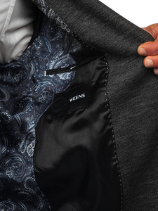 Antracit férfi smart blézer Bolf 021