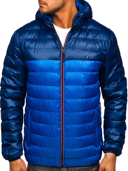 Átmeneti férfi sportdzseki kék színben Bolf 1908