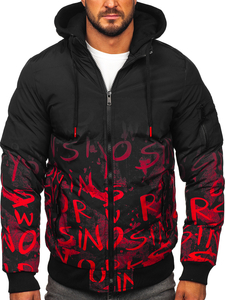 Piros steppelt téli sportos férfidzseki Bolf 27M8102