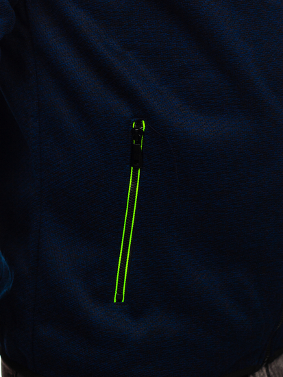 Átmeneti férfi dzseki gránátkék-zöld színben Bolf BKS2153