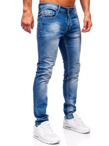 Kék farmer férfi nadrág slim fit Bolf MP0009B