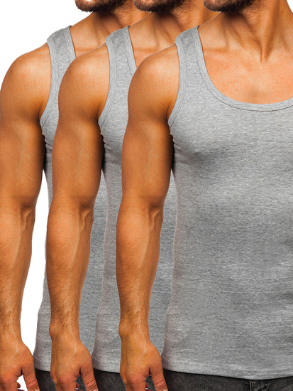 Szürke férfi atléta minta nélkül Bolf 6000-3P