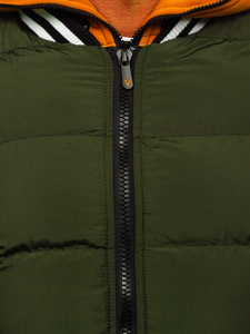 Steppelt téli férfi dzseki zöld színben Bolf 6900