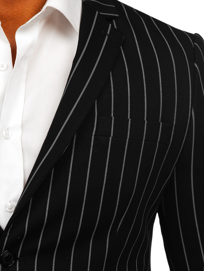 Csikós férfi casual zakó fekete-szürke színben Bolf 1652