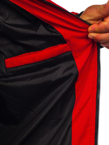 Steppelt téli férfi dzseki piros színben Bolf 5M3125